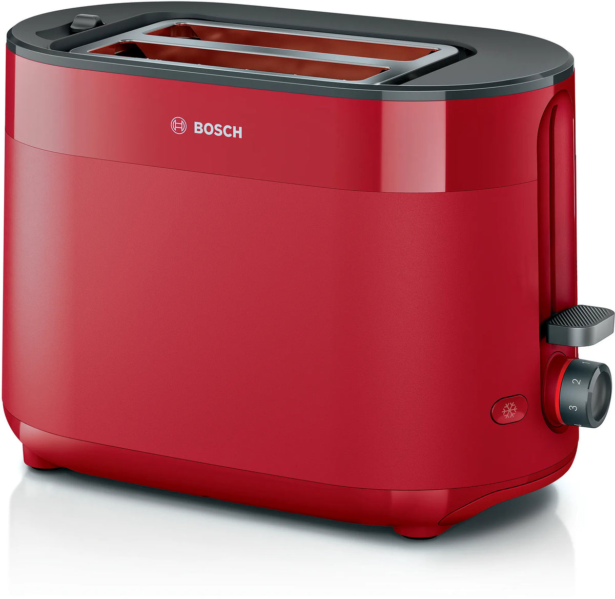 Bosch TAT2M124 Toaster, 2-Slice, 950 W, Red