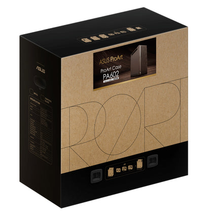 ASUS ProArt PA602 Wood Edition Retro Brown - Metal Panel Midi Tower