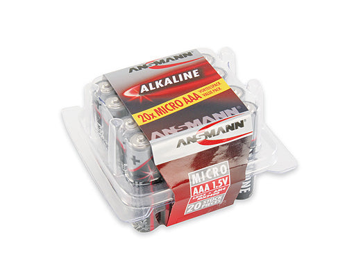 1x20 Ansmann Alkaline Micro AAA LR 03 red-line Box