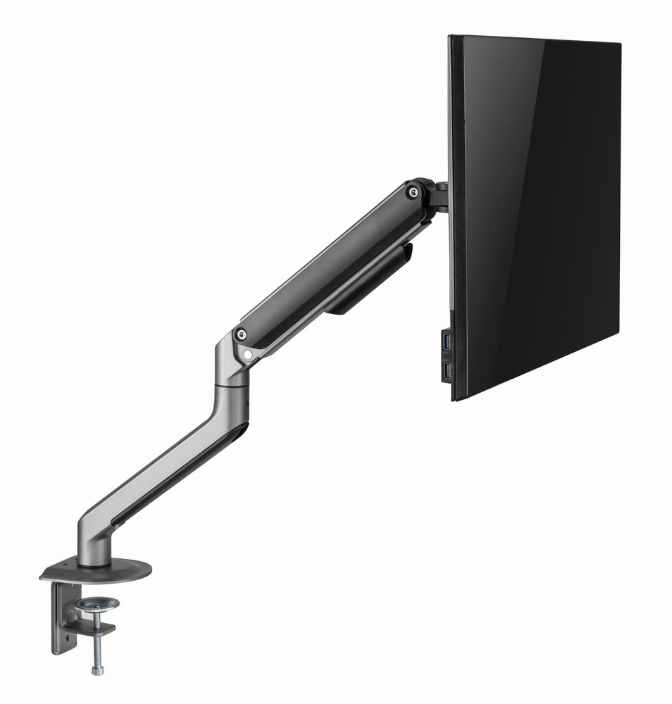 Gembird MA-DA1-05 Desk mounted adjustable monitor arm, 17”–32”, up to 9 kg, space grey