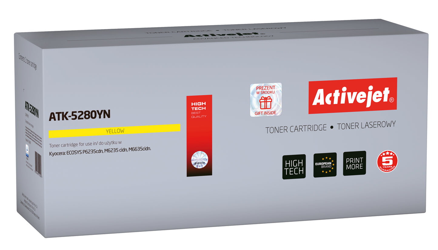 Activejet ATK-5280YN toner (replacement for Kyocera TK-5280Y; Supreme; 11000 pages; yellow)