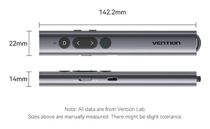 Vention presentation pointer with green laser