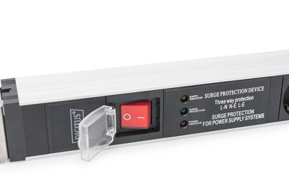 DIGITUS PDU 1HE   5x Schuko 16A Ausgänge 230V/16A schwarz