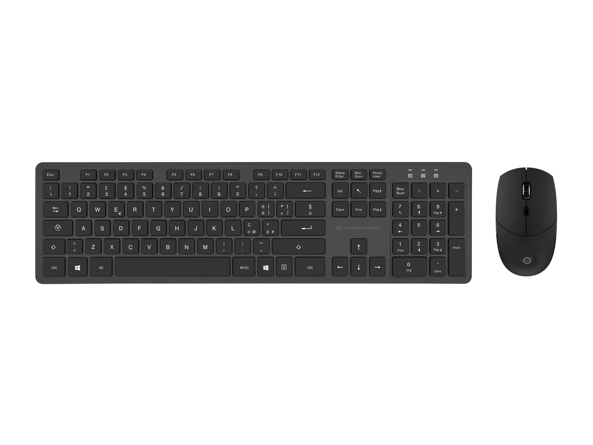 CONCEPTRONIC Tastatur+Maus Wireless       Layout IT  schwarz