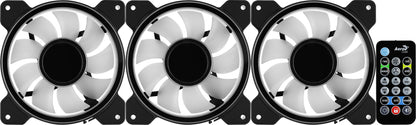Σετ Ψύξης Κουτιού Υπολογιστή Aerocool Mirage 12 ARGB Pro 12 εκ., Μαύρο
