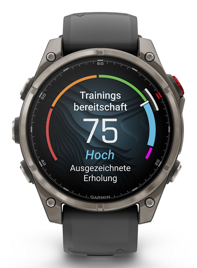 Garmin fenix 8 Pro, 1.4" (3.56 cm) AMOLED Display, 47 mm Case, 454 x 454 Pixels, Touchscreen, Graphite and Titanium, Wi-Fi, GPS Satellite Navigation