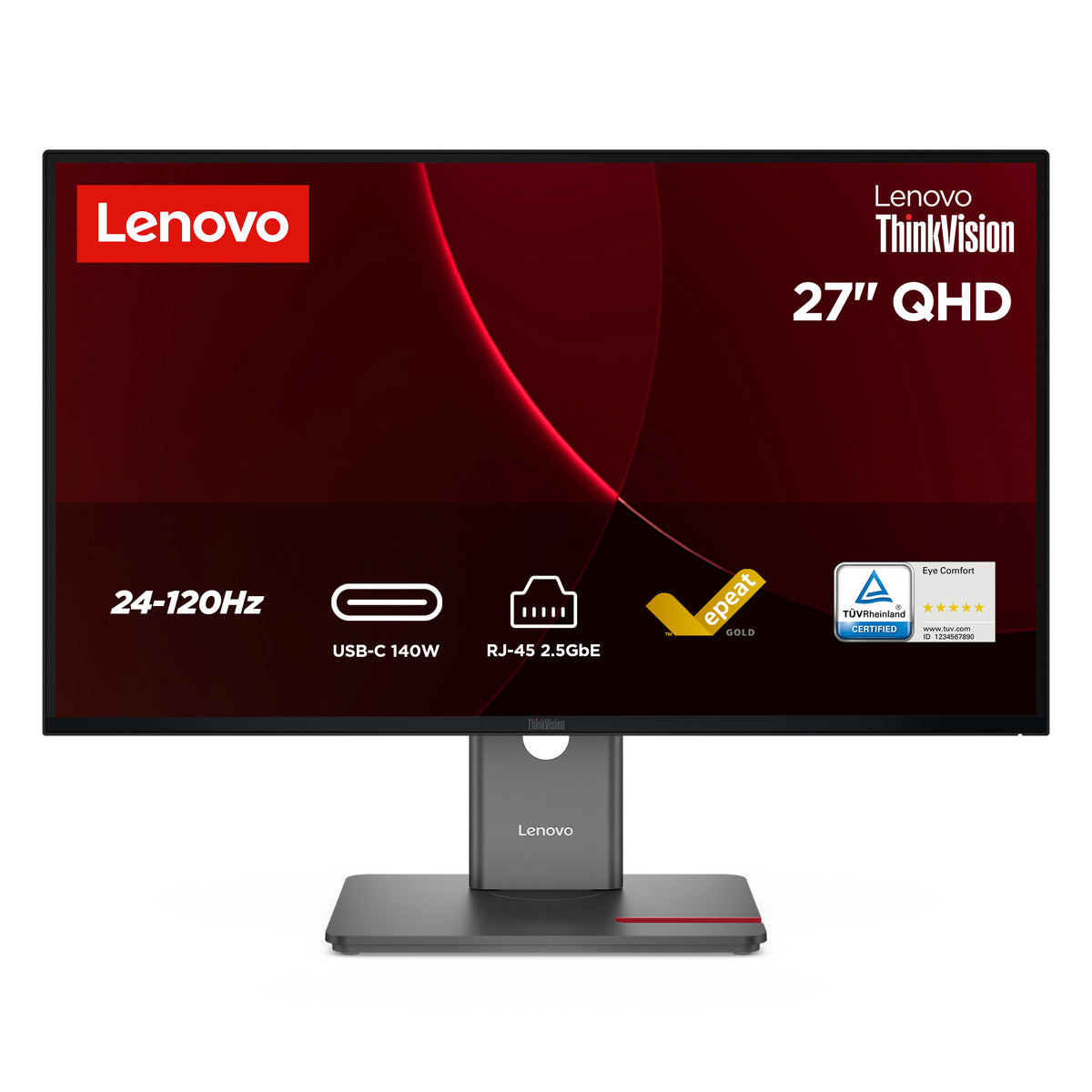 Lenovo ThinkVision P27QD-40 (27")2K QHD  HDMI/DP/USB-C/DOC