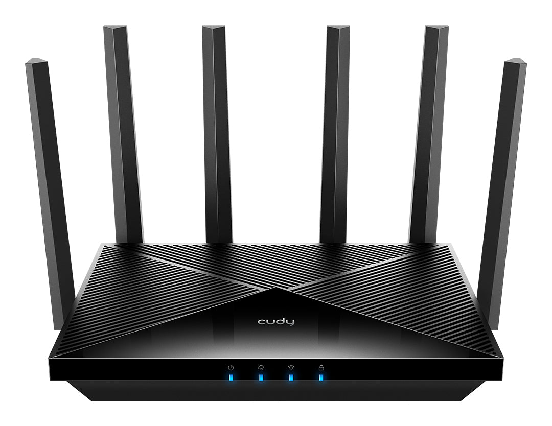 Ασύρματος δρομολογητής Cudy WR11000 με 2,5 Gigabit Ethernet, τριπλής μπάντας (2,4 GHz / 5 GHz / 6 GHz), μαύρος