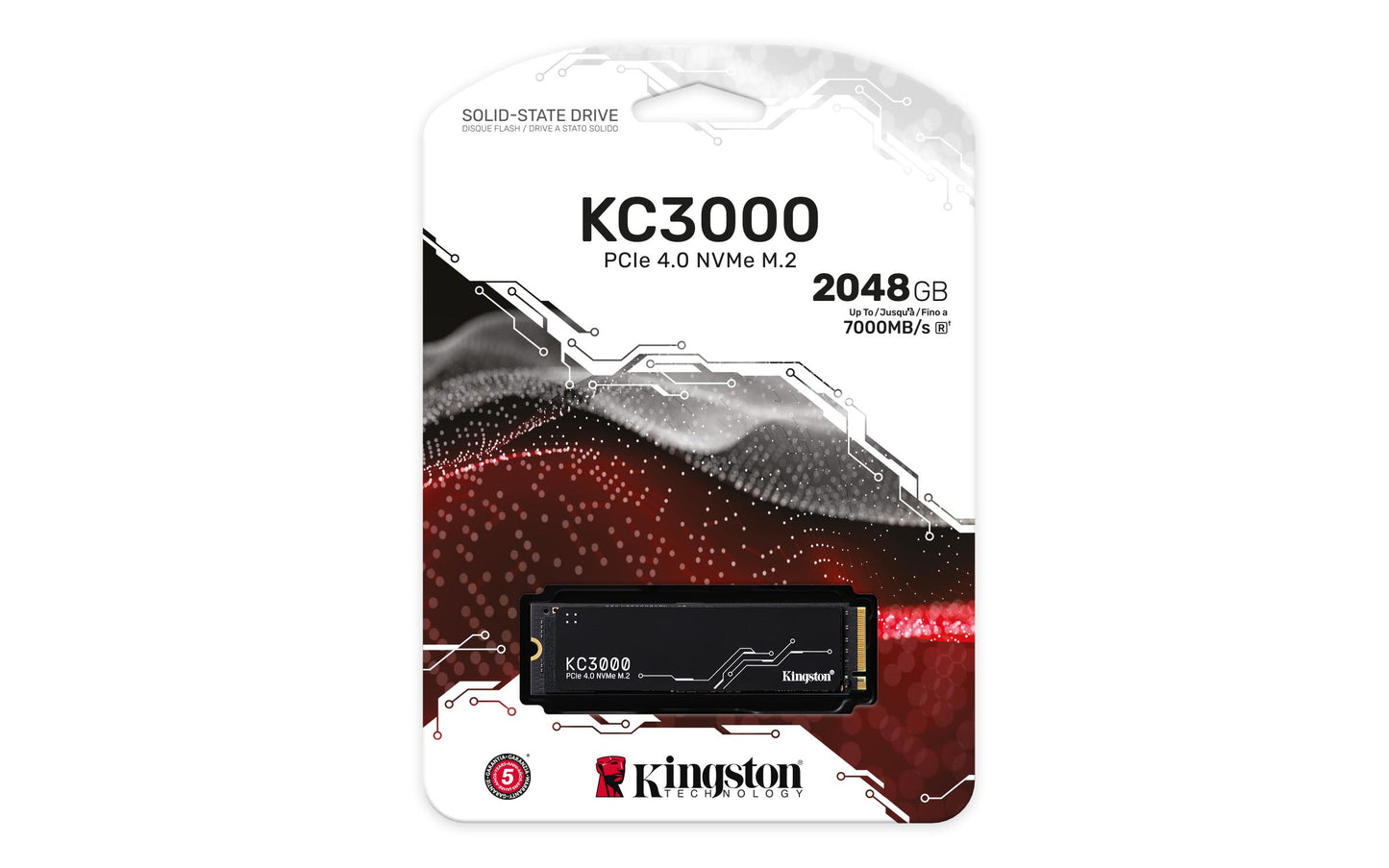 KC3000 2048 GB (schwarz, PCIe 4.0 x4, NVMe, M.2 2280)