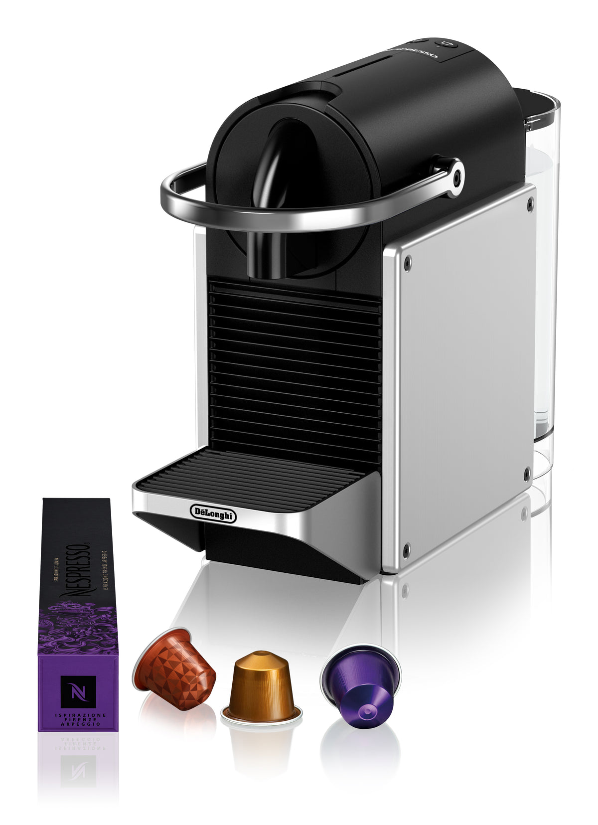 De’Longhi Pixie EN127.S Capsule Coffee Machine, 1 l