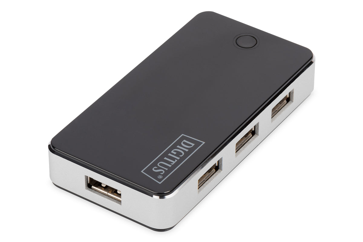 DIGITUS USB-Hub    7-Port 2.0->7xA2.0 m.Netzteil     schwarz