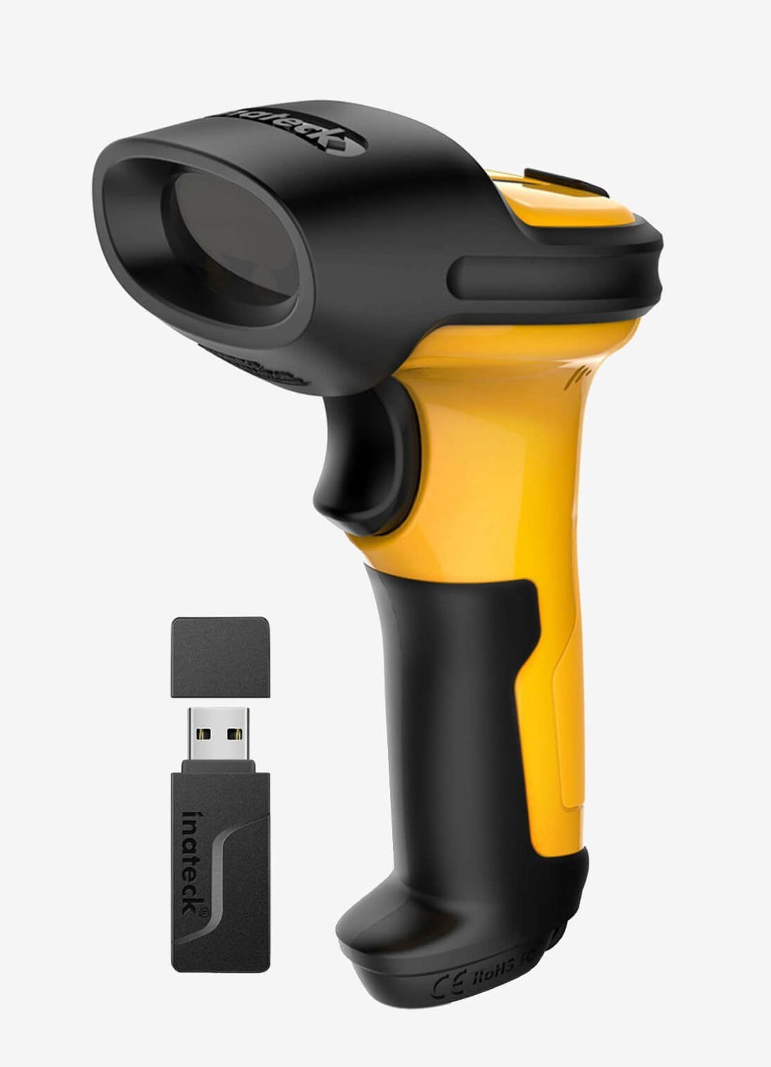 inateck Barcodescanner P6 Yellow Kit Wireless 1D