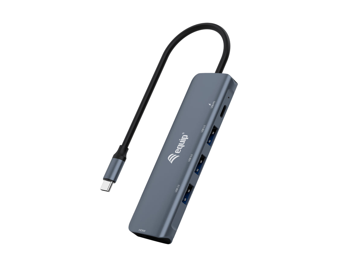 Equip Dock  5-1 USB-C->HDMI,3xUSB-A,100W USB-C         0.25m