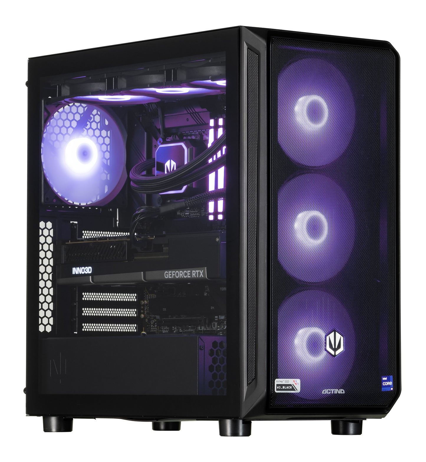 Actina 5901443411888 PC AMD Ryzen™ 7 7800X3D 32 GB DDR5-SDRAM 2 TB SSD NVIDIA GeForce RTX 5080 Midi Tower Black