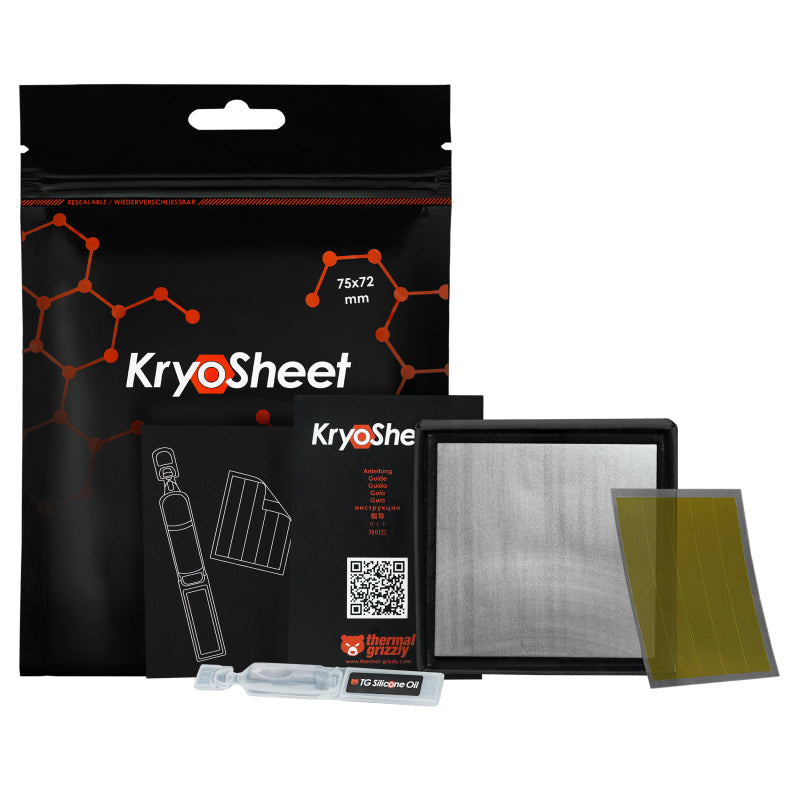 Thermal Grizzly KryoSheet 75x72 mm (anthrazit)