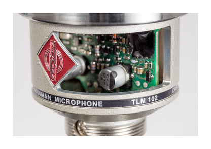 Neumann TLM 102 NI Studio-Set - large-diaphragm condenser microphone with shock mount, nickel