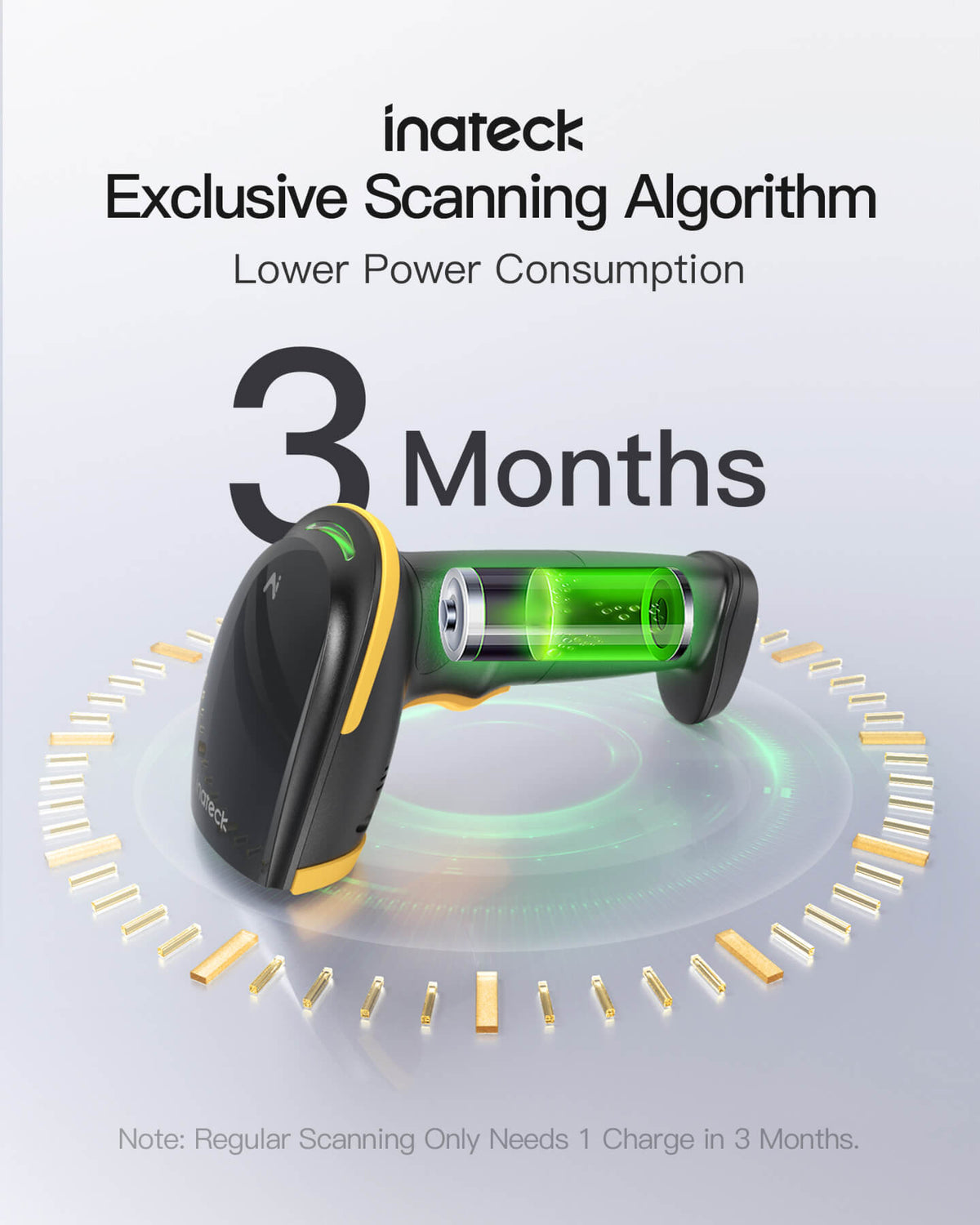 inateck Barcodescanner 21 AI black [BCST-21-AI_Black]