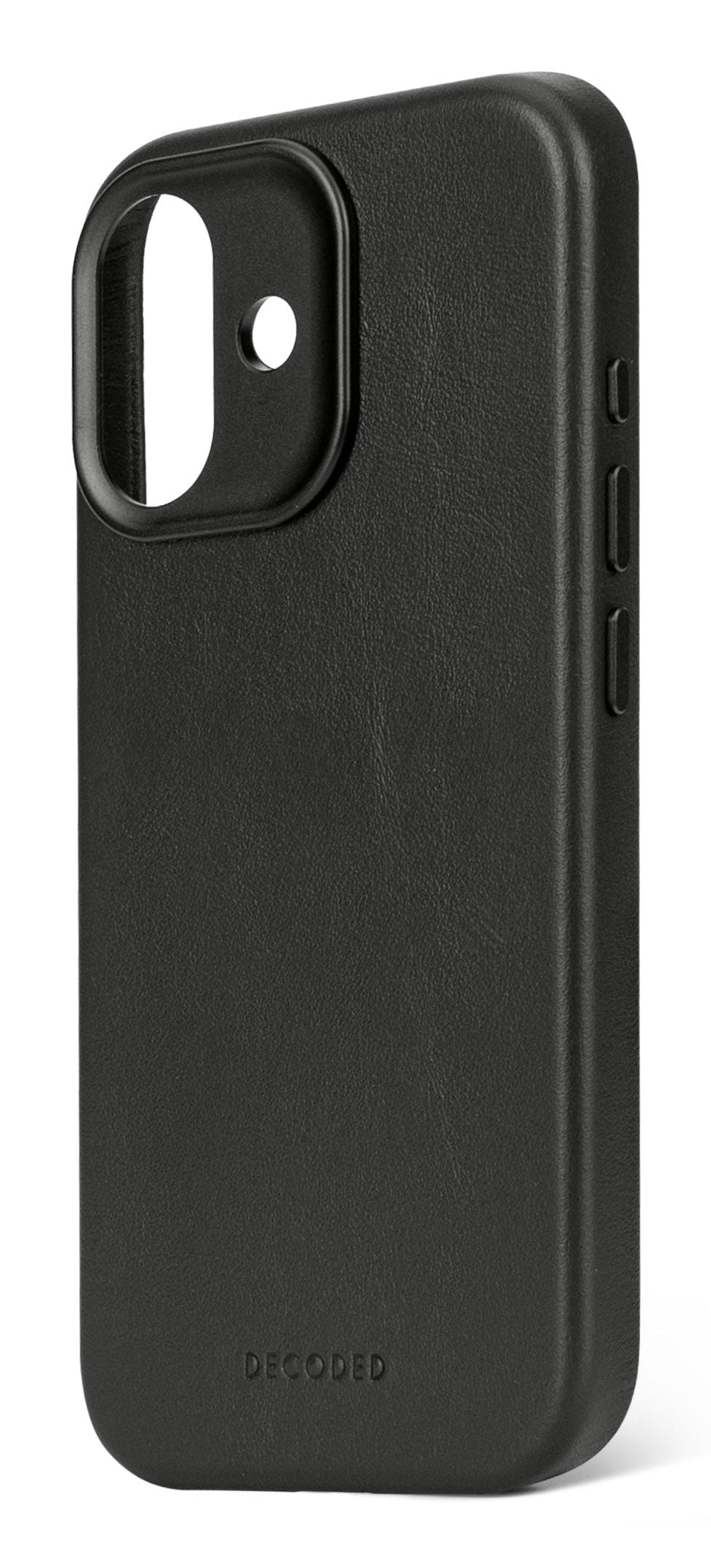 Decoded Leather Backcover for iPhone 17 in Black