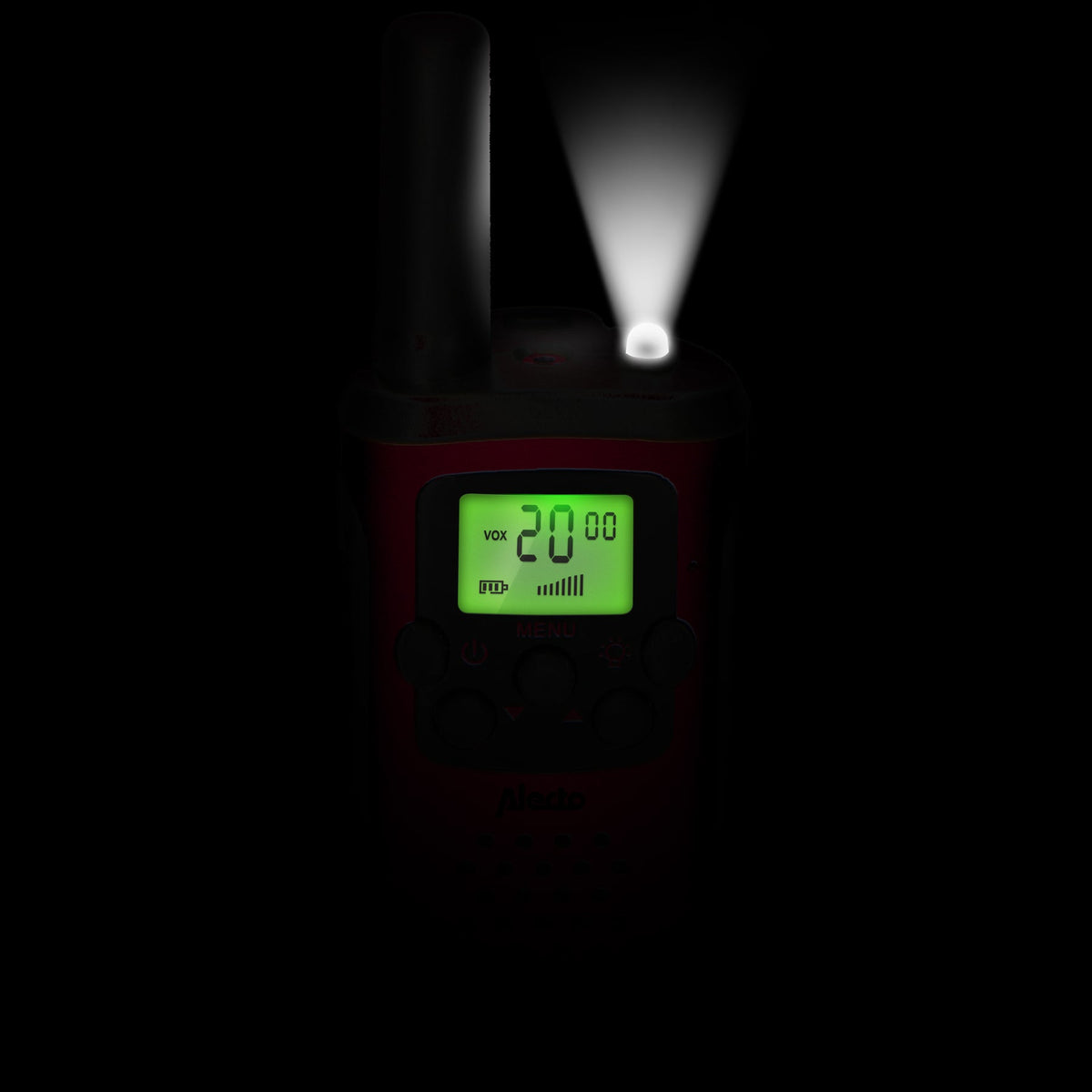 Alecto Walkie Talkie Set of 2 for Kids, range 7 km, red/black