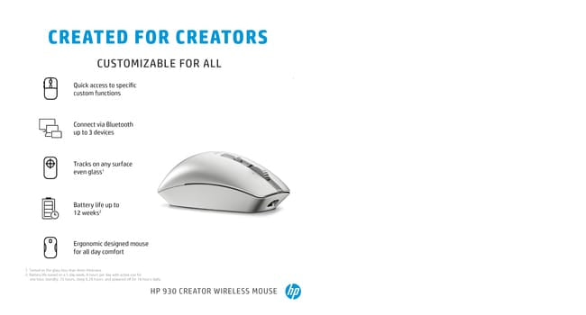 HP 930 Creator Wireless Mouse