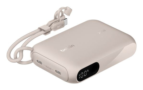 Belkin Power Bank with Display 20W 10,000mAh USB-C Sand BPB027hqSD