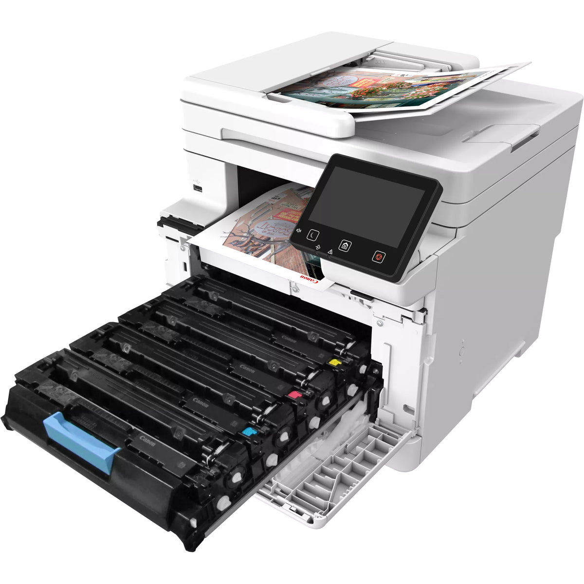 Canon i-SENSYS MF664Cdw (grau/schwarz, Kopie, Scan, USB, LAN, WLAN, Duplex (Druck))