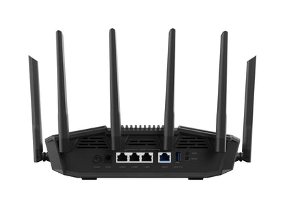 ASUS RT-BE90U BE9400 AiMesh wireless router 2.5 Gigabit Ethernet Tri-band (2.4 GHz / 5 GHz / 6 GHz) Black
