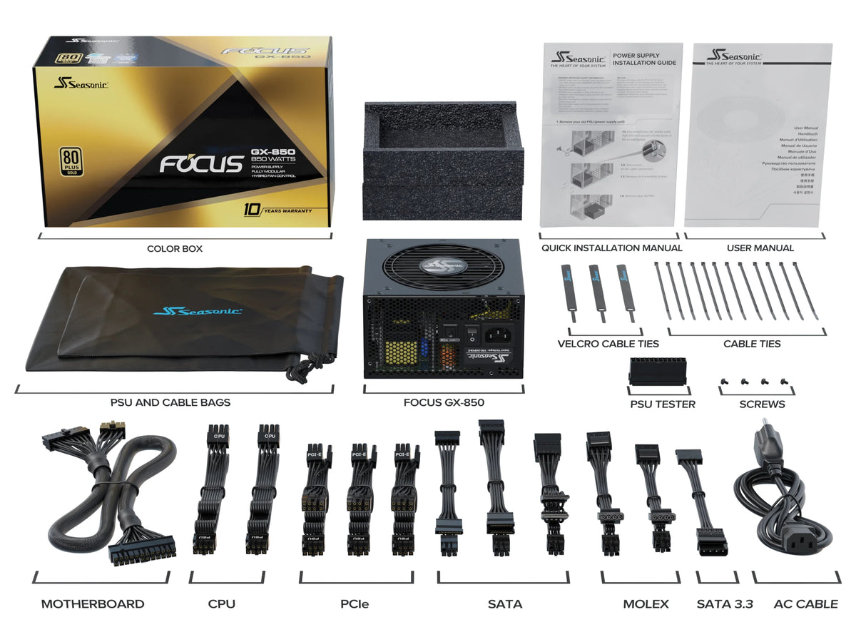 Seasonic FOCUS GX-850 ATX 3.1