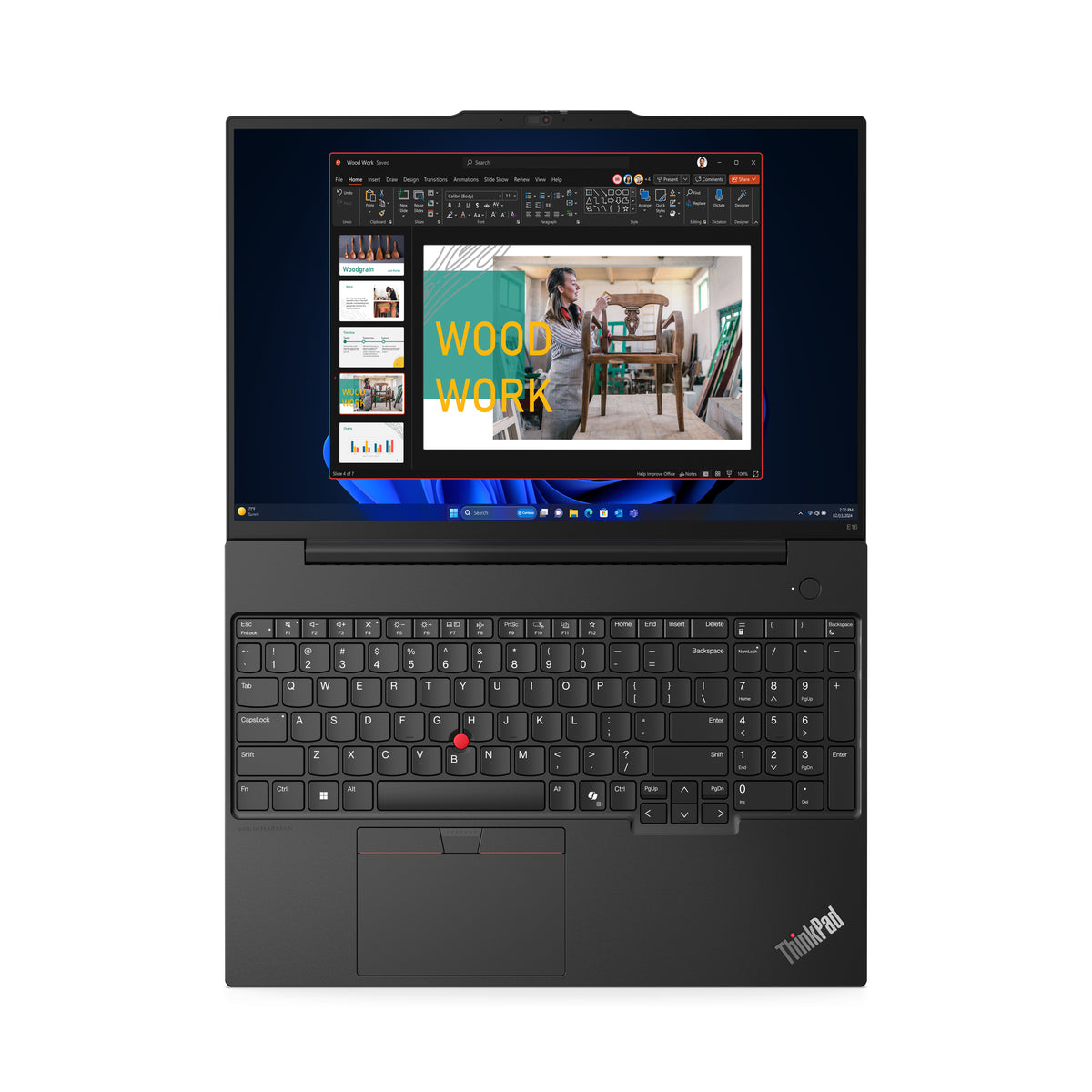 Lenovo ThinkPad E16 Gen 2 (AMD) AMD Ryzen™ 5 7535U Laptop 40.6 cm (16") WUXGA 8 GB DDR5-SDRAM 256 GB SSD Wi-Fi 6E (802.11ax) Windows 11 Pro English Black New Repack/Repacked