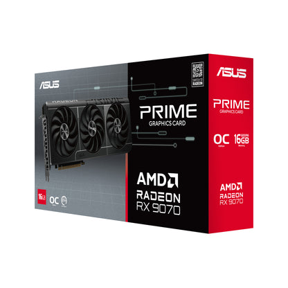 ASUS Radeon RX 9070 PRIME GAMING OC (Gray, RDNA4, GDDR6, 3x DisplayPort, 1x HDMI)