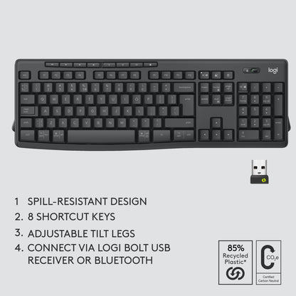 LGN Logitech MK370 Wireless Combo for Business US Layout