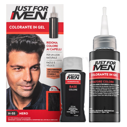 Just For Men Gel Color H55 Natural Real Black