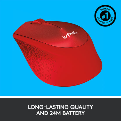 Logitech M330 Silent Plus — Red