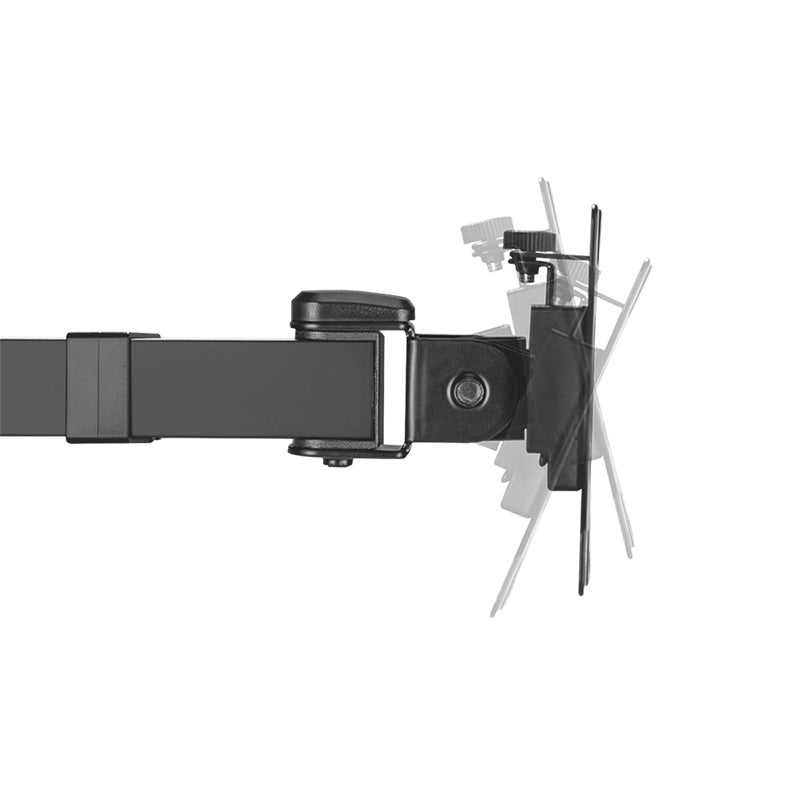LogiLink TIS 17"–32" Dual TFT 3-Joint Monitor Arm, Black, Max 12 kg, Hole Mount