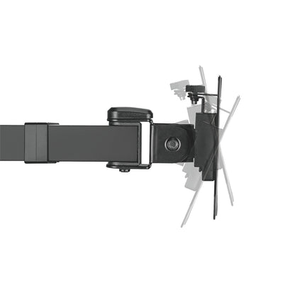 LogiLink TIS 17"–32" Dual TFT 3-Joint Monitor Arm, Black, Max 12 kg, Hole Mount