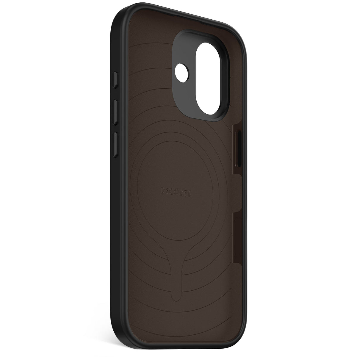 Decoded Antimicrobial Silicone Back Cover for iPhone 17 in Phantom Black
