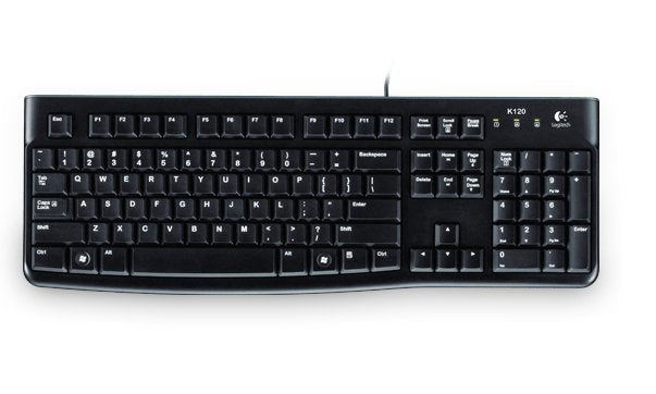 Keyboard K120 for Business (schwarz, DE-Layout, Rubberdome)