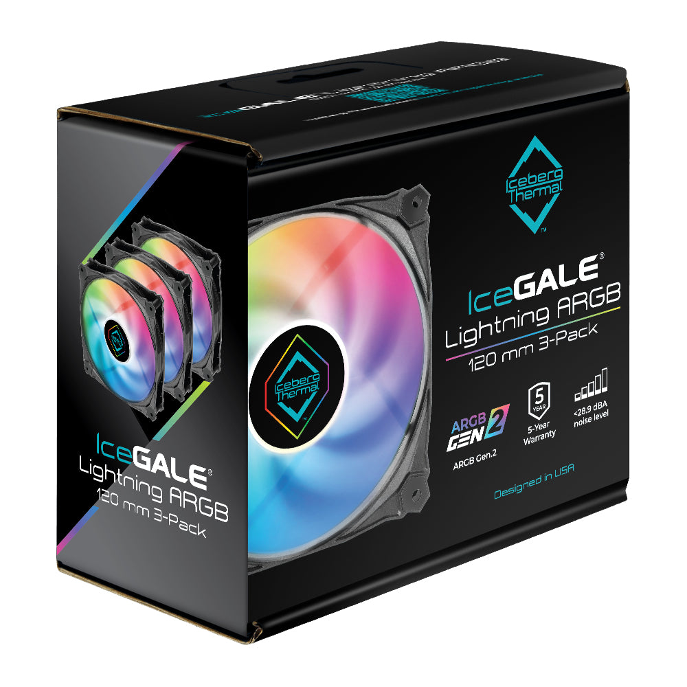 ICEBERG THERMAL IceGALE Lightning ARGB Gen2.0 120mm (3 Pack)