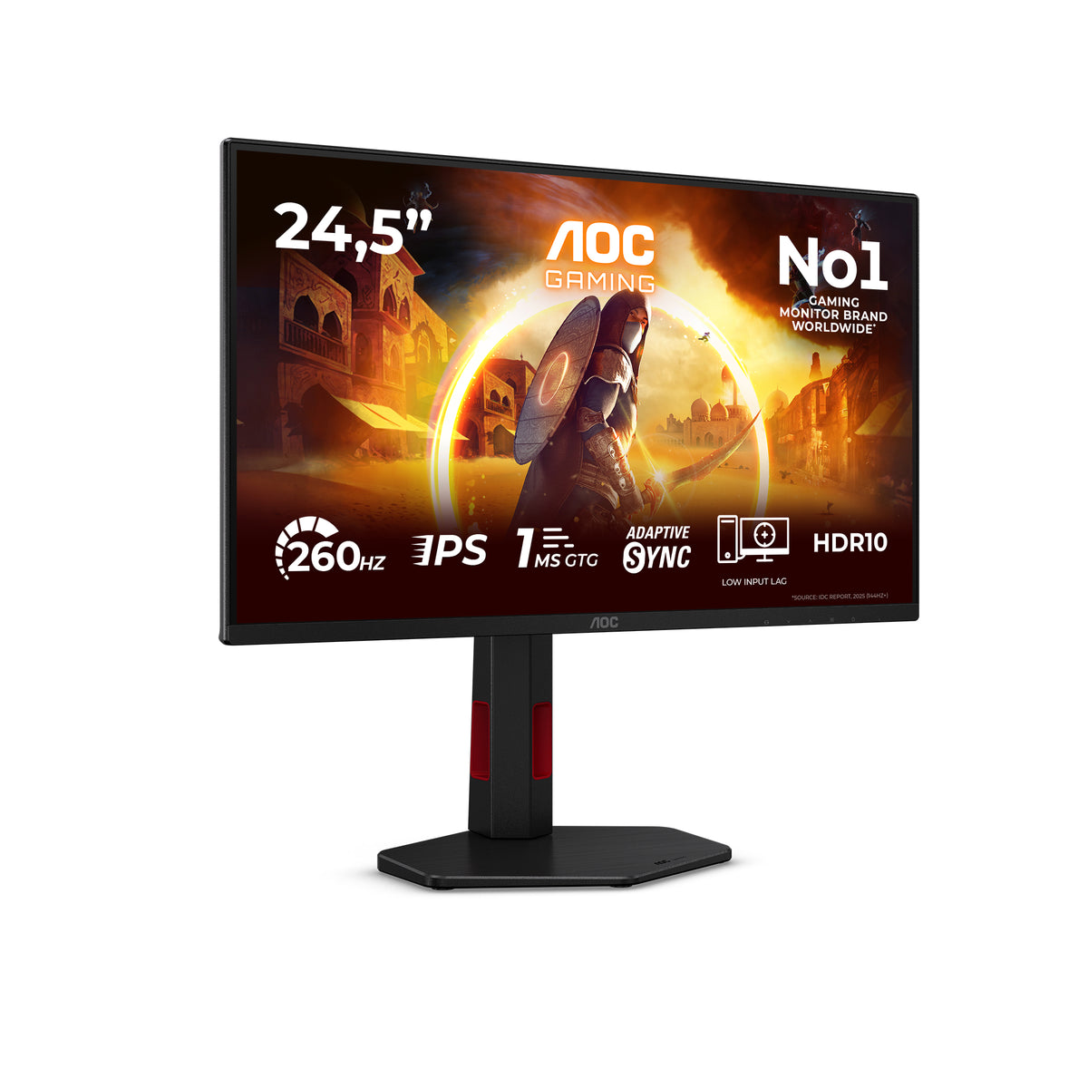 AOC G4 25G4ZR 24.5" FHD LCD Monitor — Black/Red