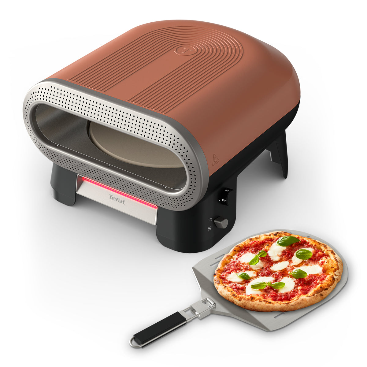 Tefal JM600T Pizza Maker/Oven — 1 Pizza, Terracotta