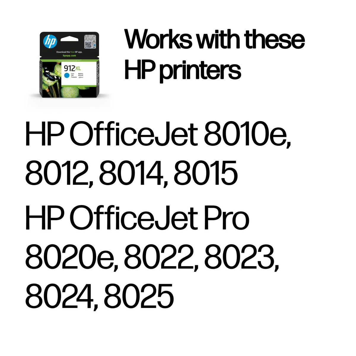 HP 912XL    Cyan                Tintenpatrone 9,9ml