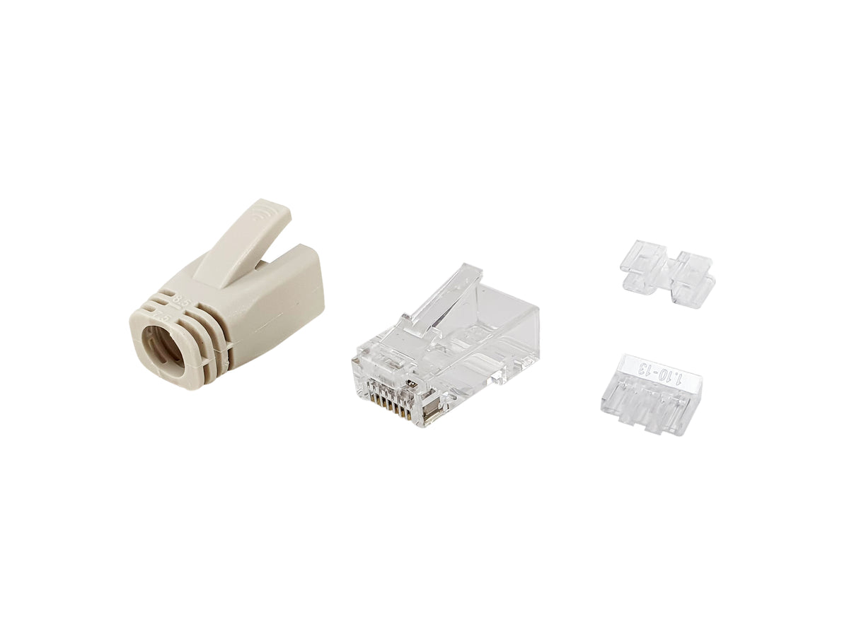 Equip Steckersatz Cat6a   ungeschirmt RJ45    100Stk transp. Polybeutel