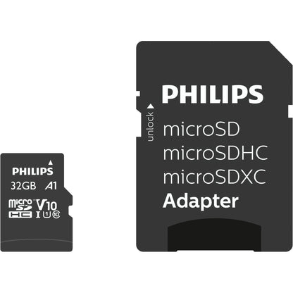 Φιλιπς MicroSDHC Κάρτα 32GB Class 10 UHS-I U1 με αντάπτορα