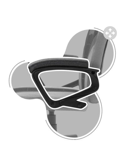 Gaming chair for children Huzaro HZ-Ranger 1.0 Gray Mesh, gray and black