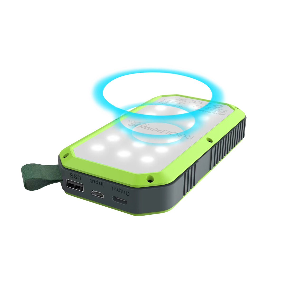 RealPower Powerbank PB-10000 Solar  schwarz        10.000mAh
