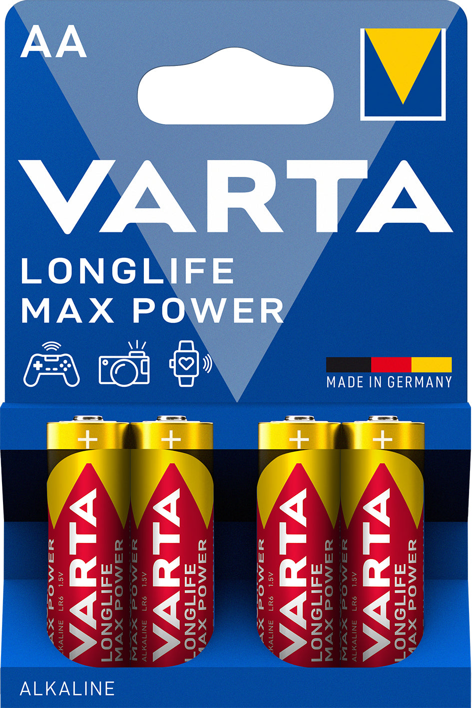 1x4 Varta Longlife Max Power Mignon AA LR06