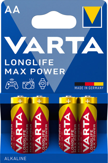 1x4 Varta Longlife Max Power Mignon AA LR06