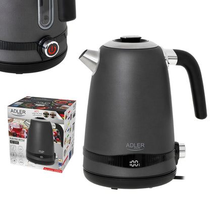 Adler AD 1295 Steel kettle 1.7 l Satin grey