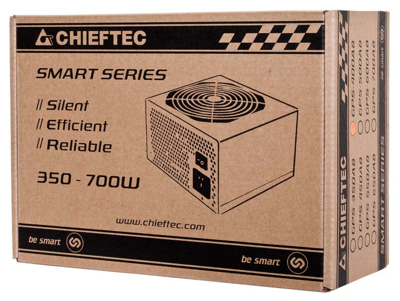 Chieftec Smart GPS-600A8 power supply unit 600 W 20+4 pin ATX ATX Black