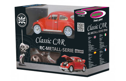 Jamara VW Beetle 1:18 RC Die-Cast 27 MHz Red, Ages 6+